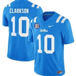 Mens Youths Kids Womens Pirece Clarkson Blue Vapor Stitched Jersey